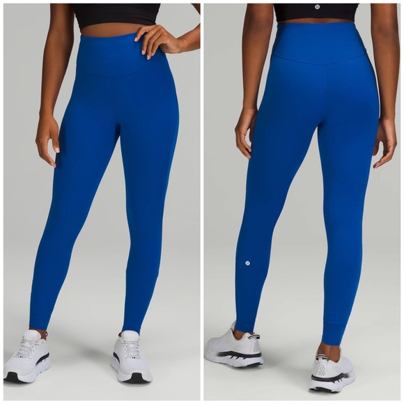lululemon athletica Pants - Lululemon Base Pace High Rise Tight 28” Pant Symphony Blue SYMB Size 14 NWT NEW